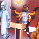 Gnortakk, a spokesbeing for Extraterrestrials For Media Equity,
speaks to Earthling reporters.